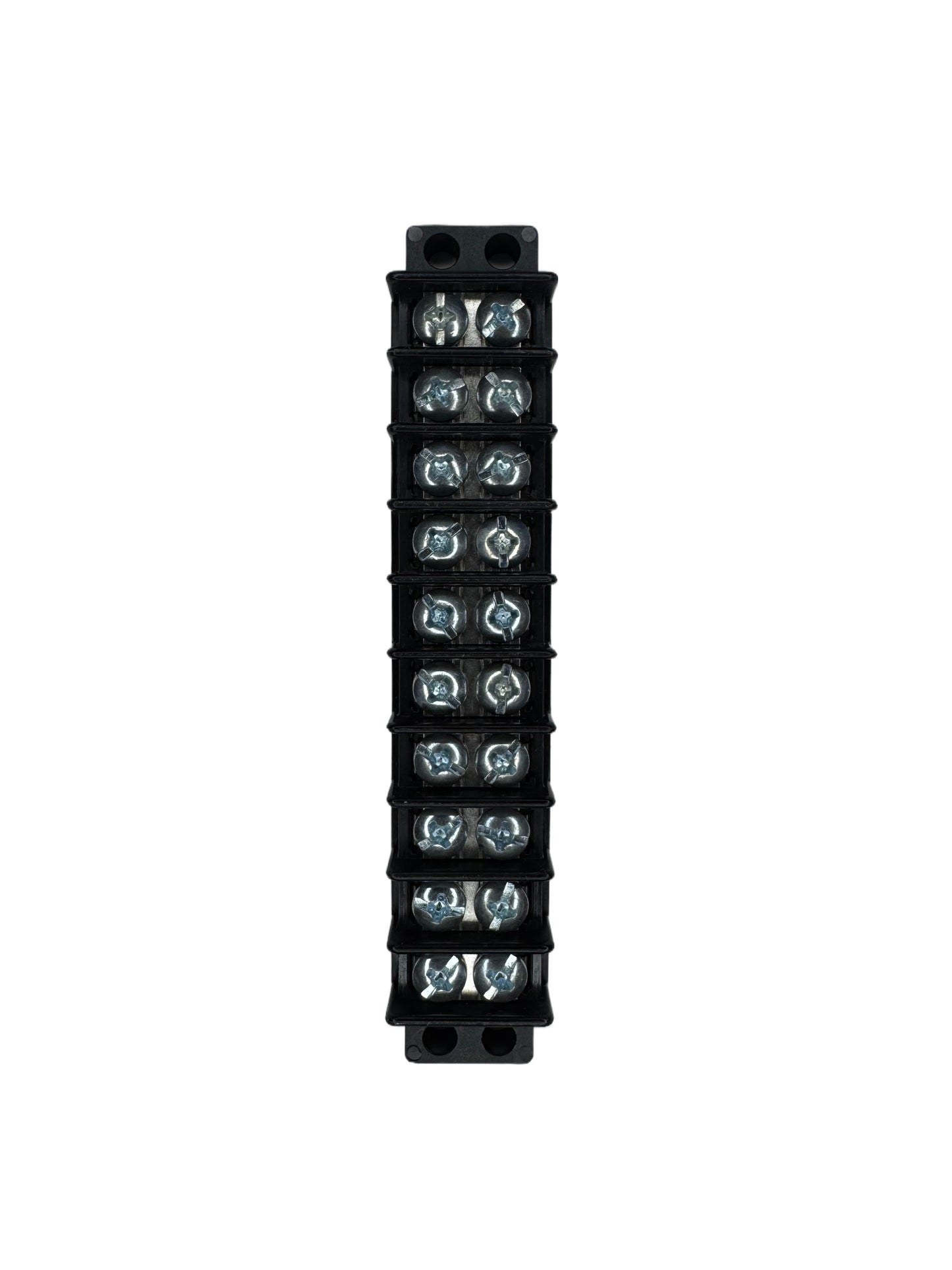 Light Duty Terminal block with ten poles meant to join two or more circuits together
