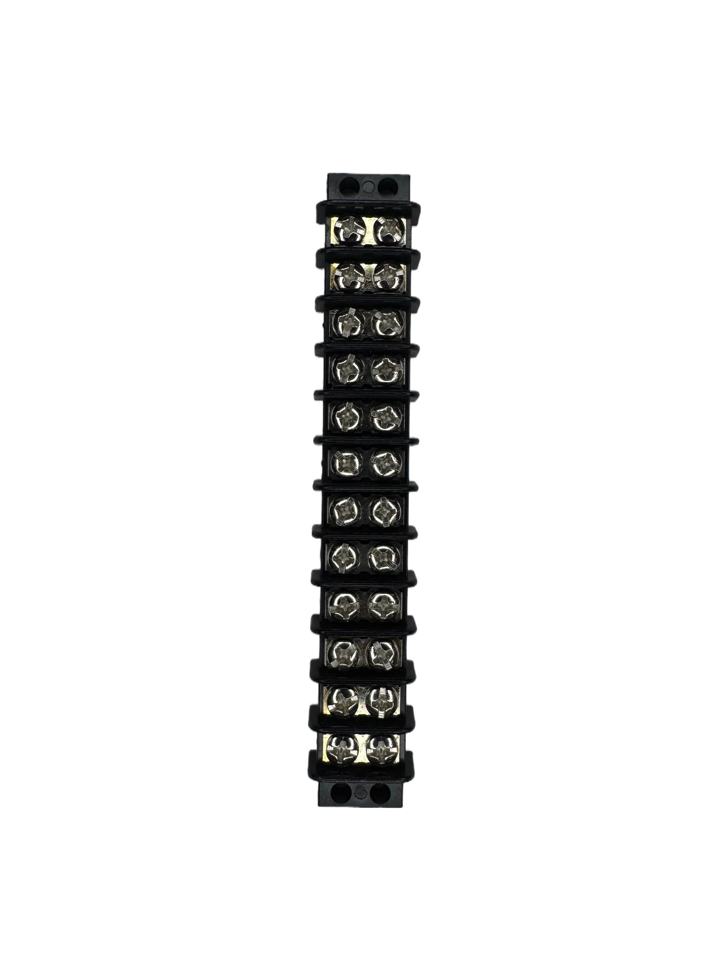 Light Duty Terminal block with twelve poles meant to join two or more circuits together