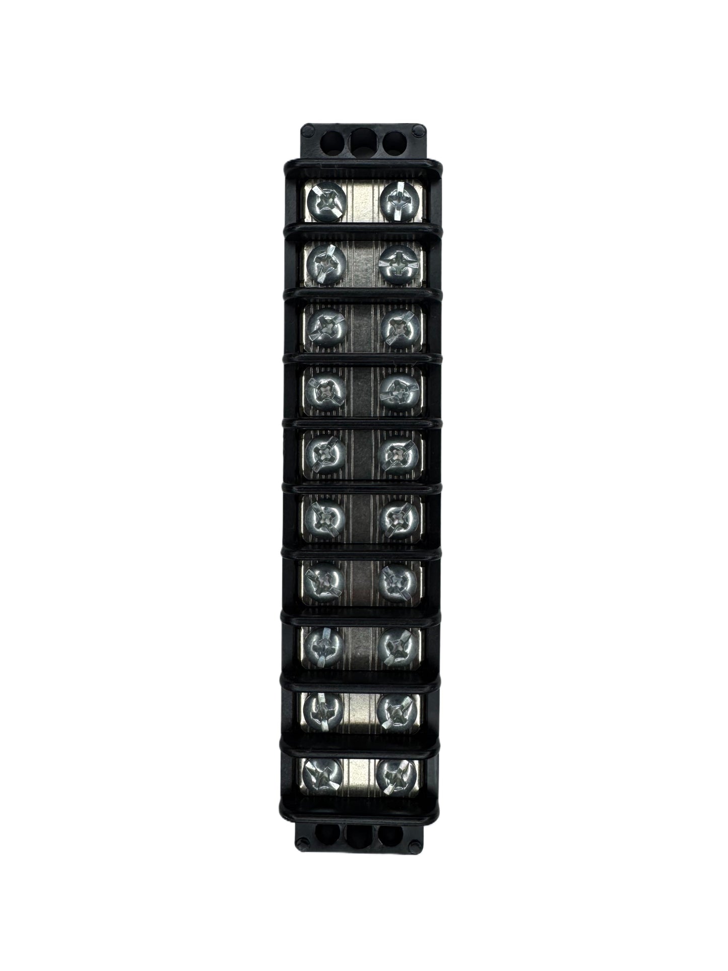 Terminal block with ten poles meant to join two or more circuits together