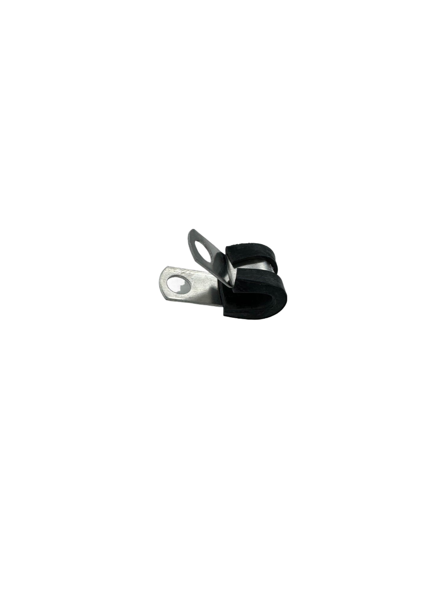 1/4" ID Aluminum Cable Clamp with Rubber Jacket