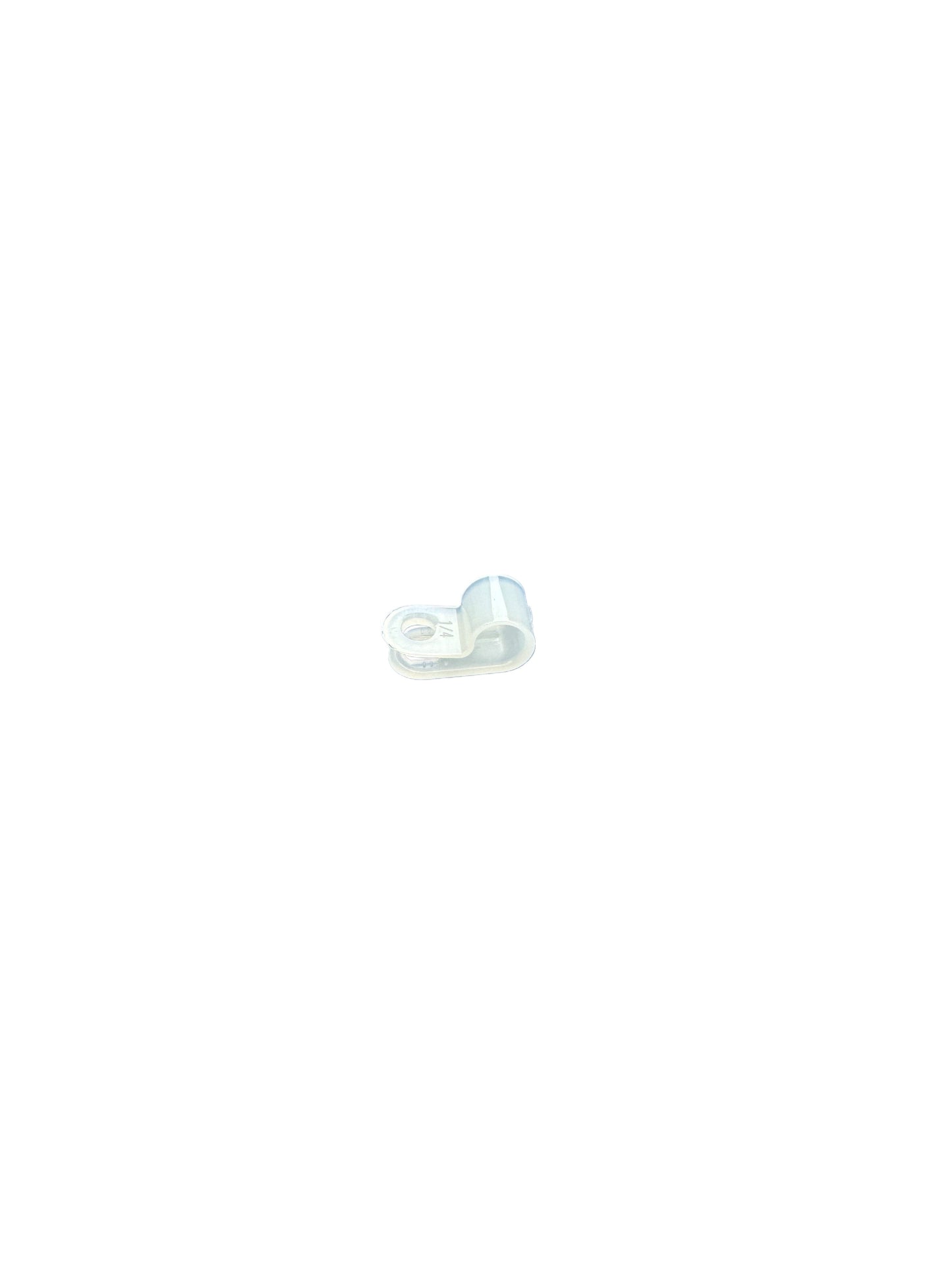 1/4" ID Nylon Cable Clamp Natural