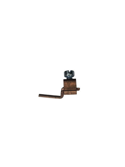 Copper lug from a side view 