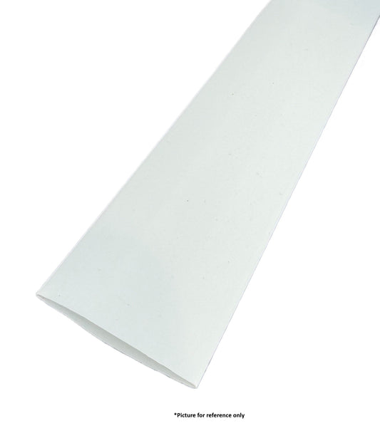 3/8" Single Wall Heat Shrink White