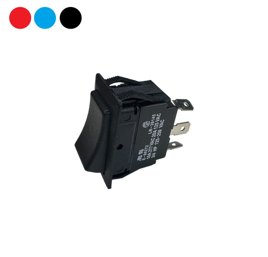 On-Off-On SPDT Heavy Duty Rocker w/ Blade Terminals