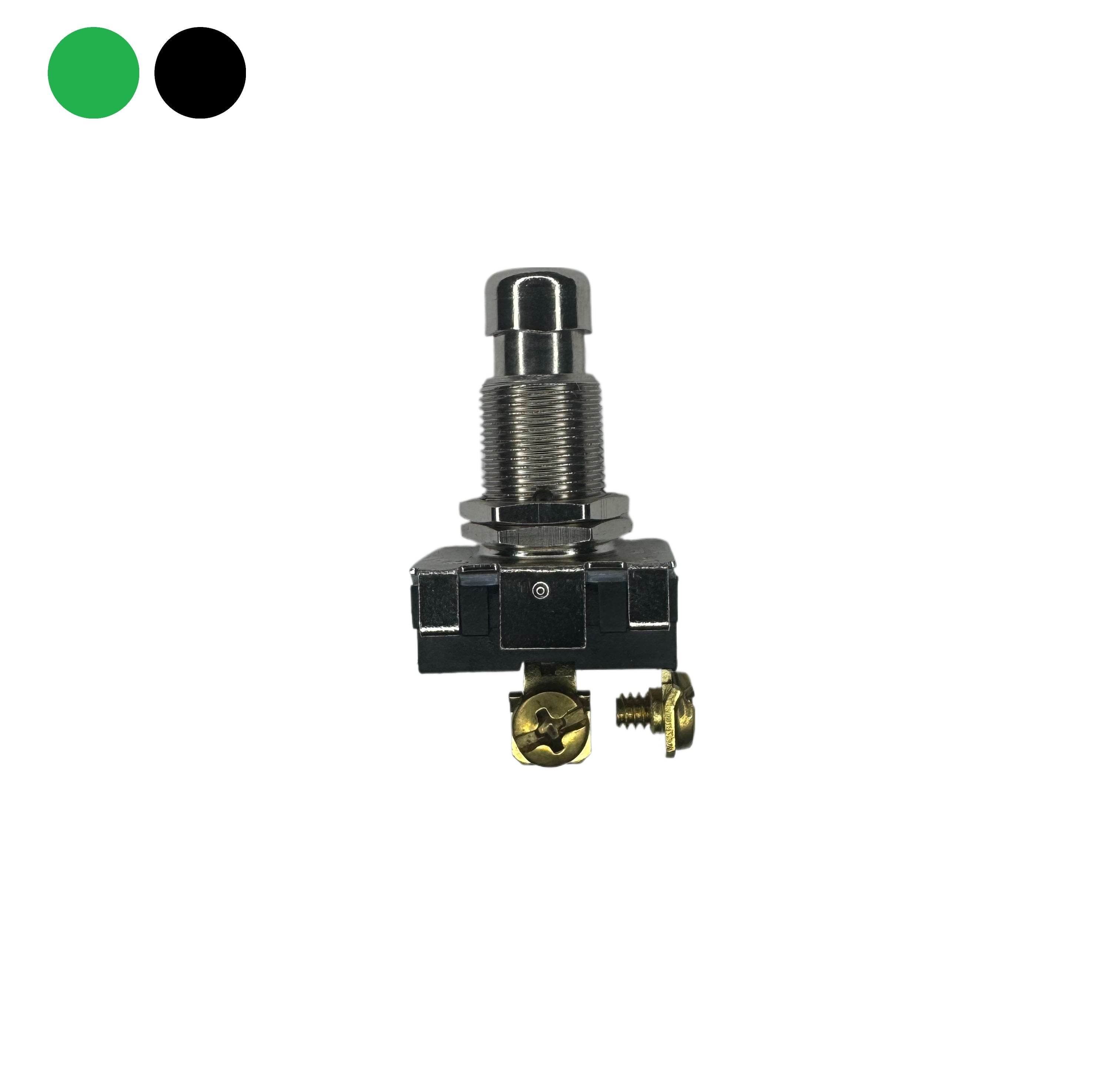 Push Button Spring Terminals On-Off SPST Heavy Duty Push Button w/ Screw Terminals – Young Fastener ...